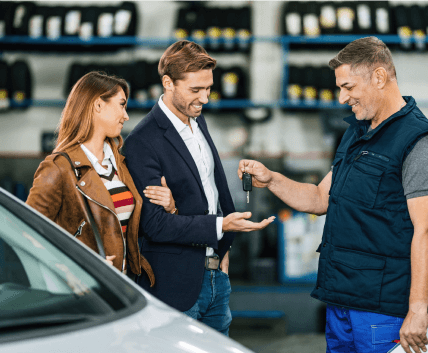 Mechanic Giving Keys